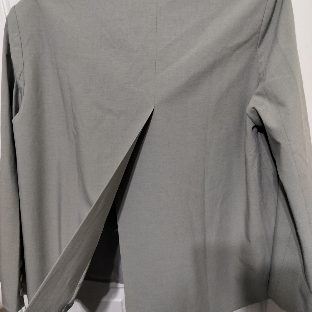 2001) Lattelier Pale Green Boxy Two Button Blazer Size XL. Like New - Picture 12 of 16